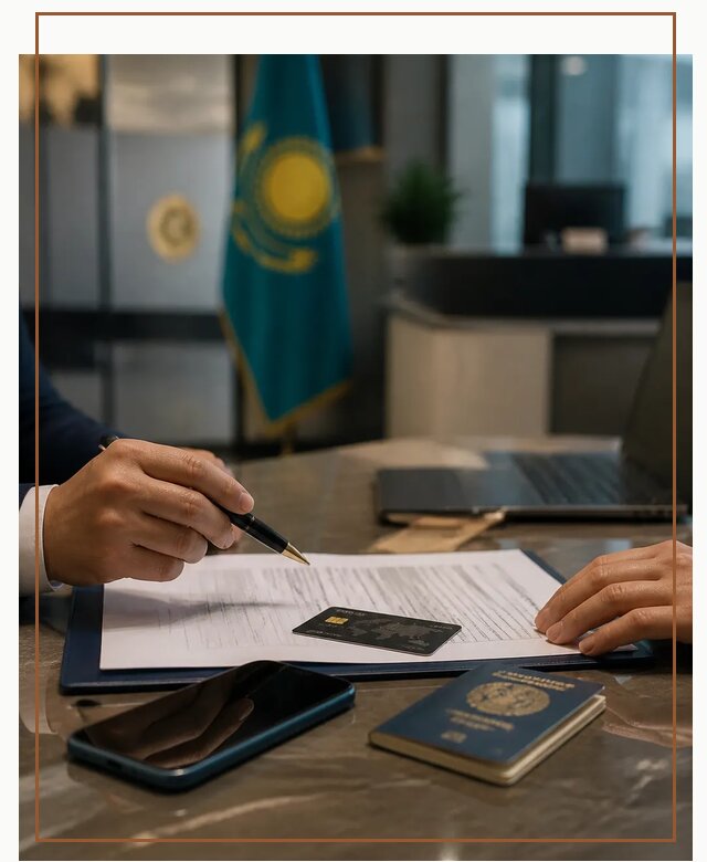Открытие счета и банковской карты в Казахстане в Гулькевичах